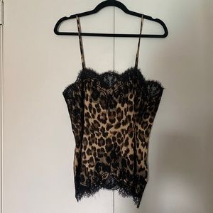 NWT Dainty Hooligan boutique animal print camisole